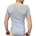 T-SHIRT col rond Homme en Coton Peigné x2 gris