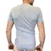 T-SHIRT col rond Homme en Coton Peigné x2 gris